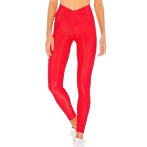 Beach Riot / Revolve - Ribbed Cara Leggings in Red
